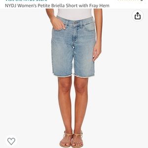 NWOT NYDJ BRIELLA denim Bermuda shorts